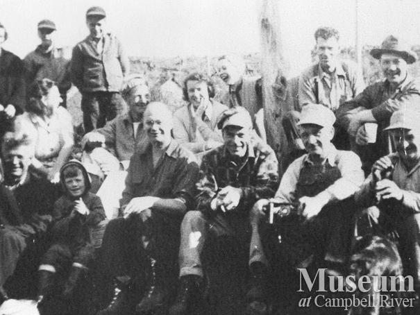 Bloedel, Stewart & Welch loggers with their families at Camp 5