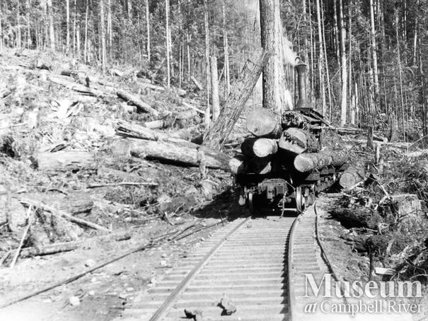Nimpkish Timber Co. operations at Camp 9