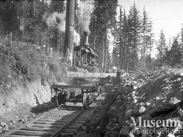 Nimpkish Timber Co. operations at Camp 9