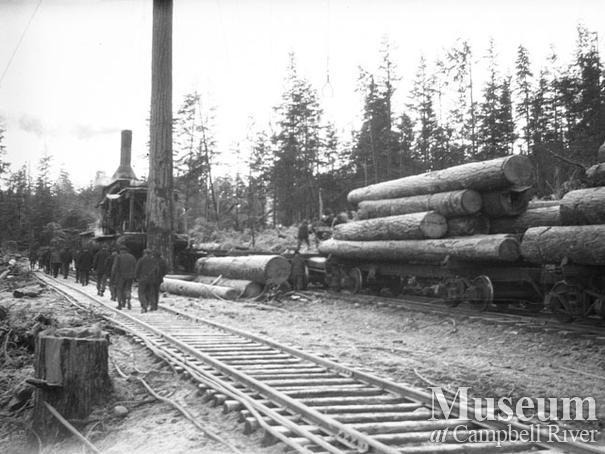 Nimpkish Timber Co. operations at Camp 0