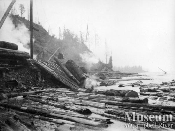 Nimpkish Timber Co. operations at Camp 8