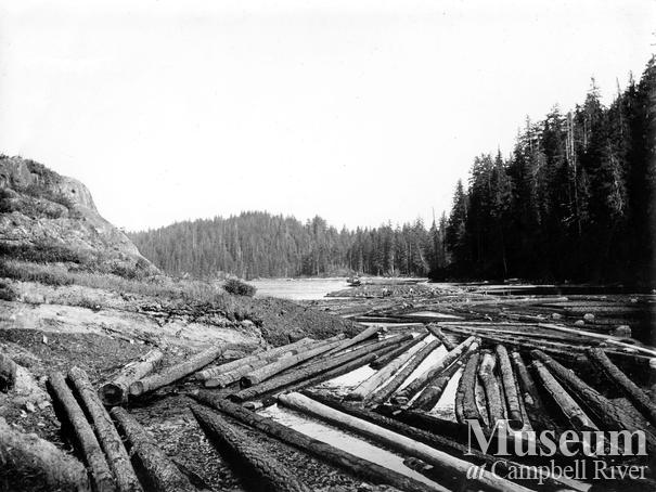 Hastings Co. booming grounds at Rock Bay