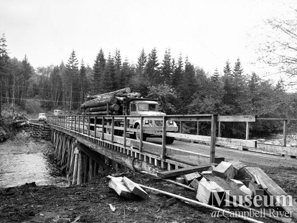 Elk River Timber Co. logging bridge 