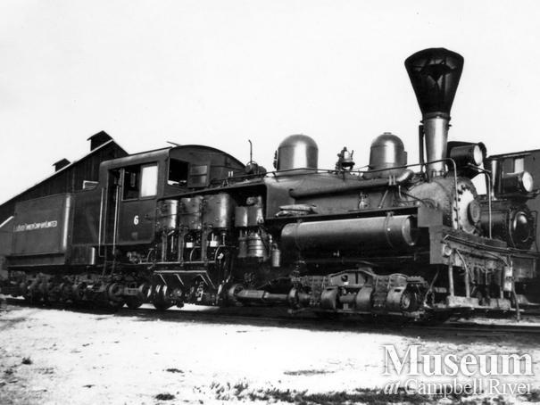 Elk River Timber Co. locomotive near Campbell River