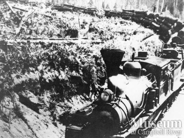 International Timber Co. locomotive near Campbell River