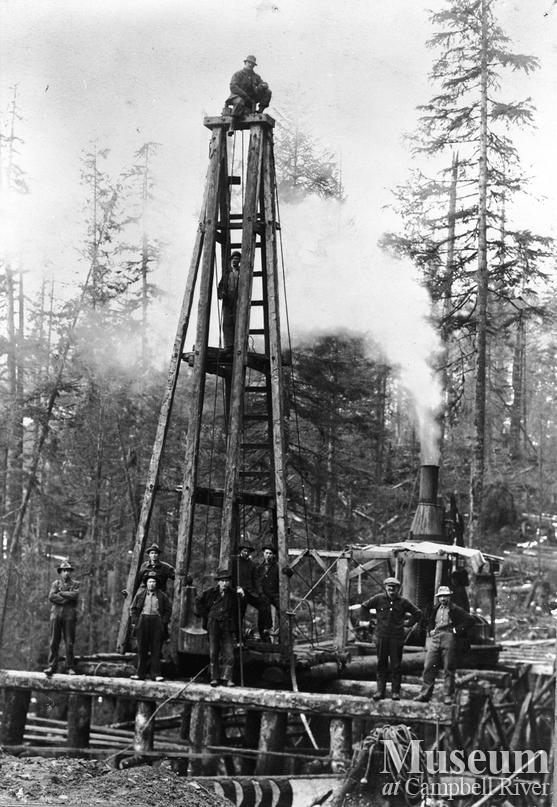 P.B. Anderson's pile driving crew