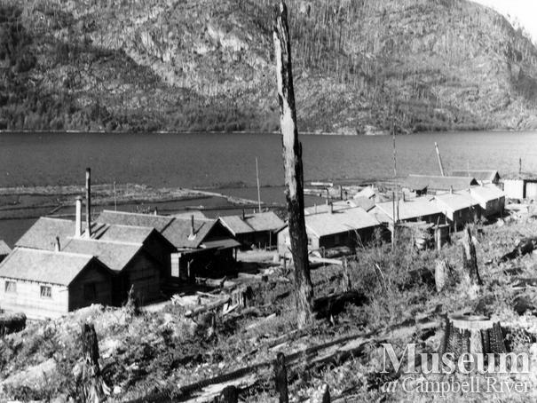 Elk River Timber Co. camp in Campbell River area