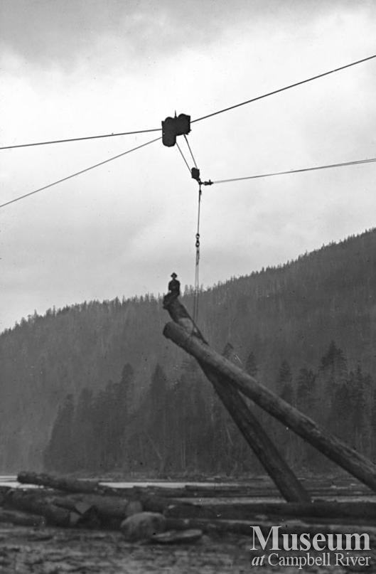 Loading logs at Kanish Bay on Quadra Island