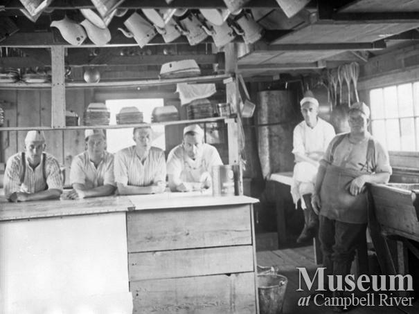 P.B. Anderson's camp at Knox Bay on Thurlow Island