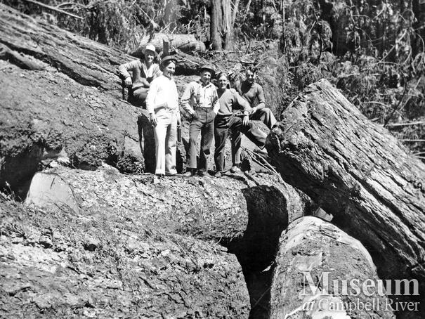Group of loggers at Port Neville