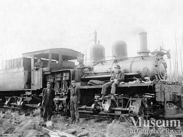 International Timber Co. locomotive and crew