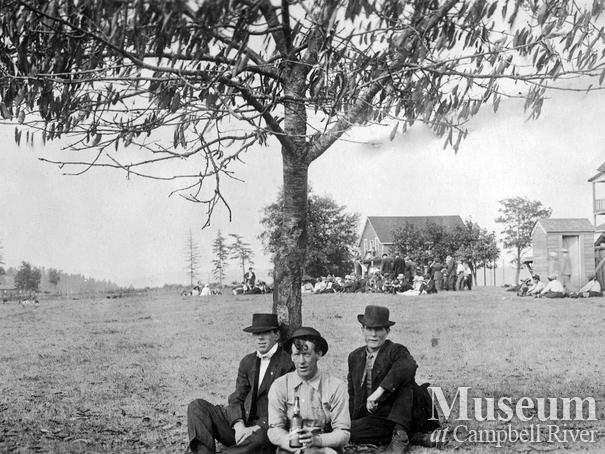Loggers at the Canada Day event in Campbell River