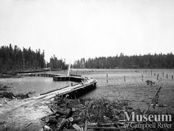 Elk River Timber Co. operations at Gooseneck Lake