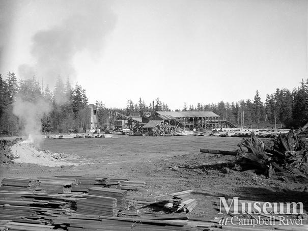 Fire at Beecher Lake Lumber Co. sawmill