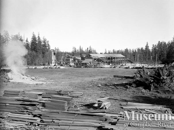 Fire at Beecher Lake Lumber Co. sawmill