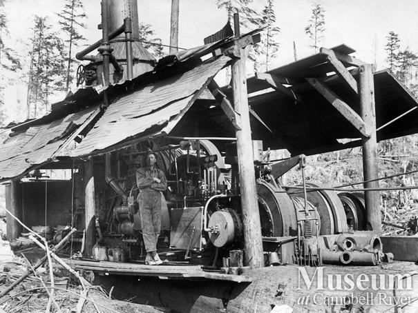 P.B. Anderson's logging camp
