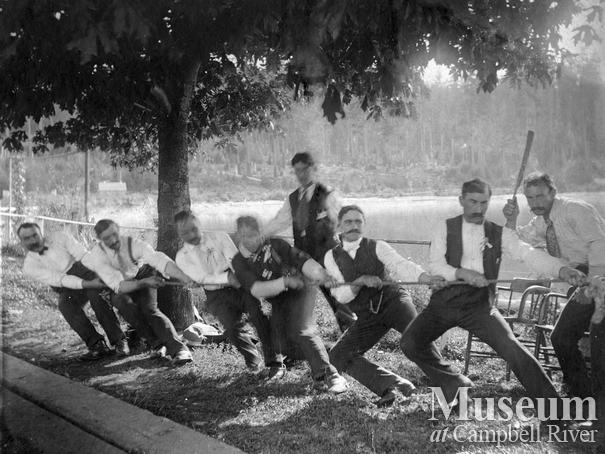 A tug-o-war at Heriot Bay on Quadra Island