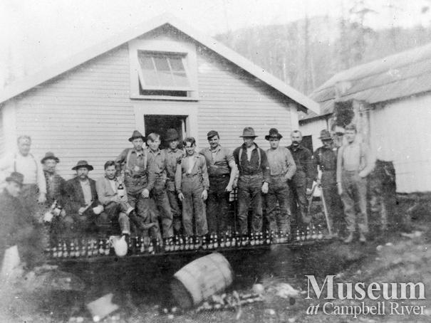 Bendickson Logging crew at Hardwicke Island