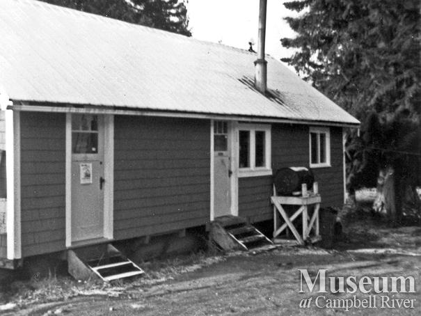 The first aid building at Bendickson Logging camp
