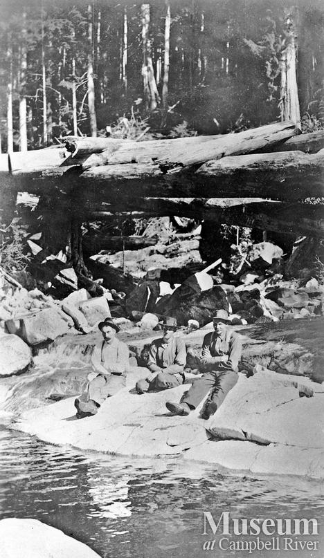 Crew from Bendickson Logging enjoying a break