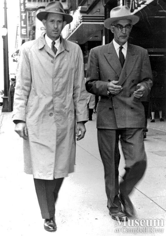 Arthur Bendickson and Joe Dumaresq in town