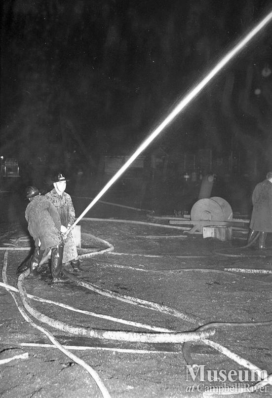 Fire at Beecher Lake Lumber Co. sawmill