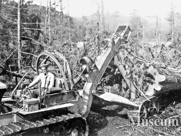 Elk River Timber cat logging near Campbell River