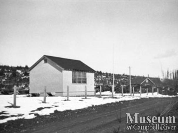 The school house at Elk River Timber Camp 8
