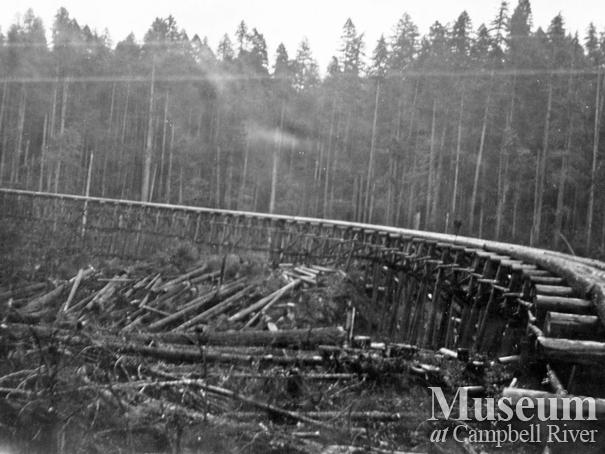 Elk River Timber Co. railroad trestle