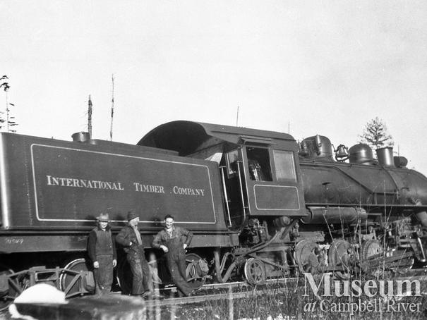Elk River Timber Co. locomotive near Campbell River