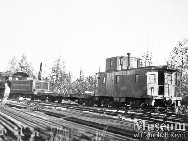 Elk River Timber Co. 5 Spot locomotive at Camp 8