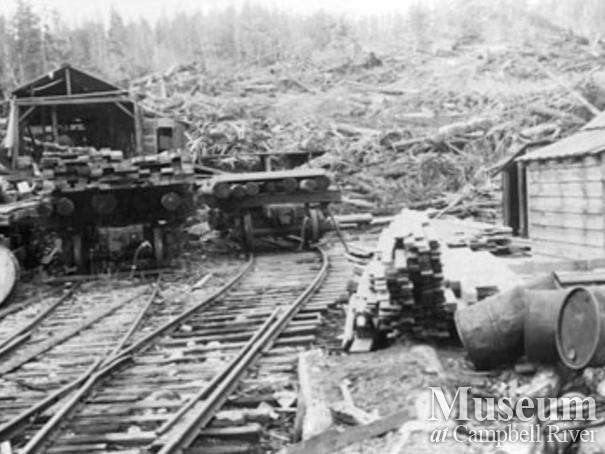 The sawmill at Bloedel, Stewart and Welch Camp 5