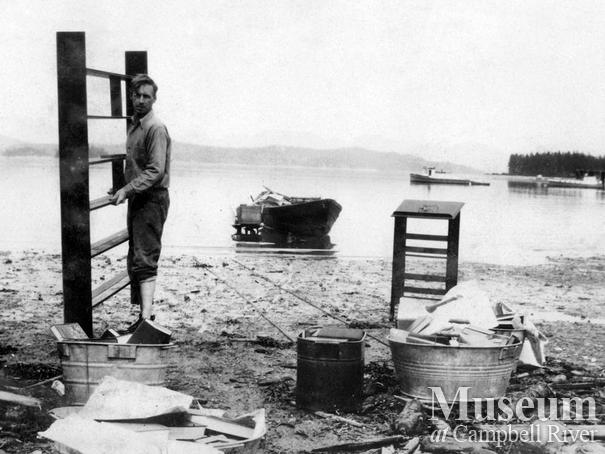 Aftermath of 1925 Quadra Island forest fire