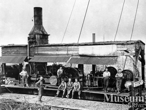 Steam donkey Menzie's Bay