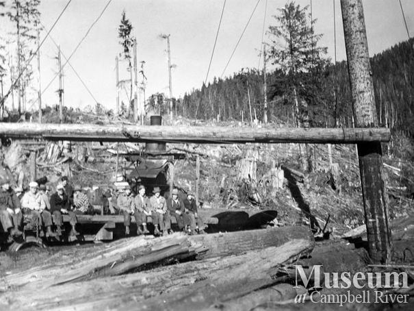 Byles and Groves crew at Port Neville