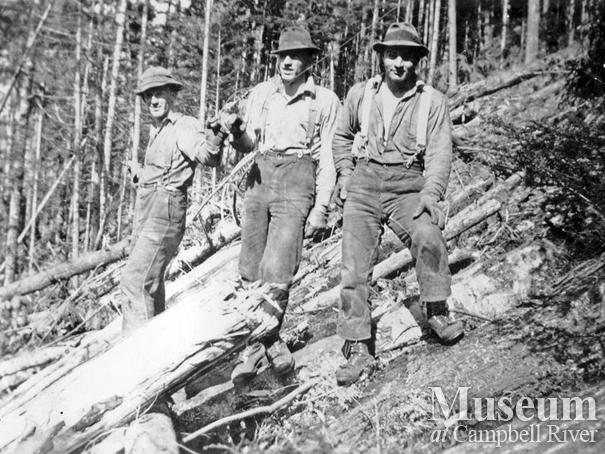 Byles and Groves logging crew Port Neville