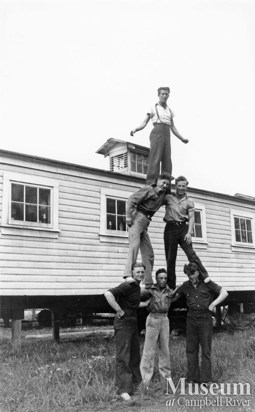 Elk River Timber Co. crew at camp