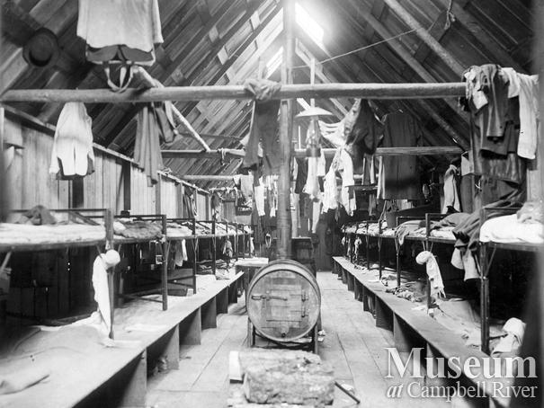 Bunkhouse at Clark and Lyford Ltd. Camp 2