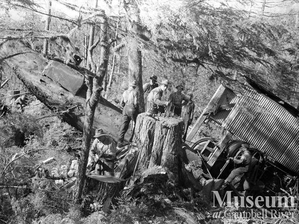 Dot Logging Co. at Knight Inlet