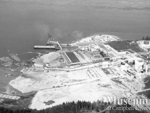 Aerial View of Elk Falls Mill