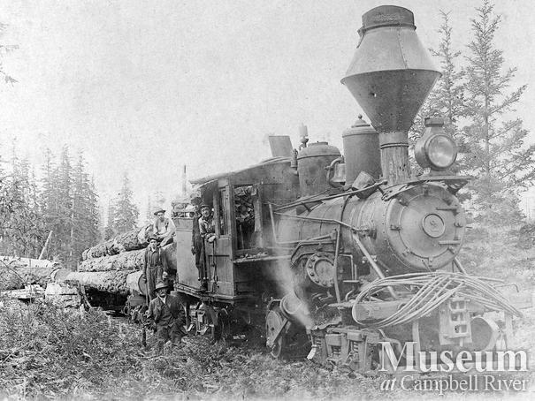 Wilson and Brady logging on Quadra Island