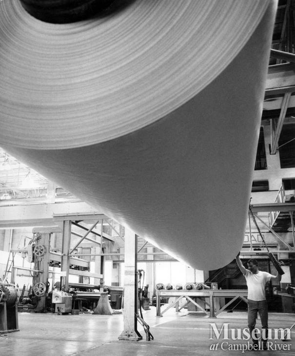 Reel of paper Elk Falls Mill