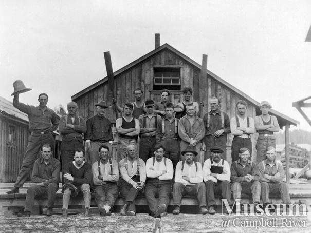 Hasting Co. crew at Rock Bay operations