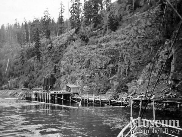 Wharf at Lamb Lumber co. operations Menzie's Bay
