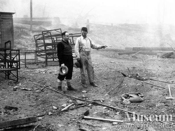 Aftermath of  the Sayward Fire