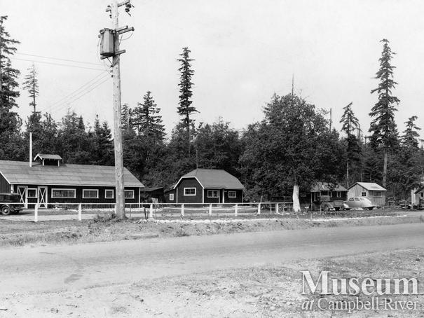 Logging camp office at Oyster Bay