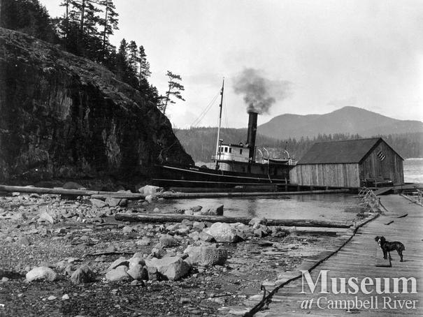 View of wharf at Rock Bay