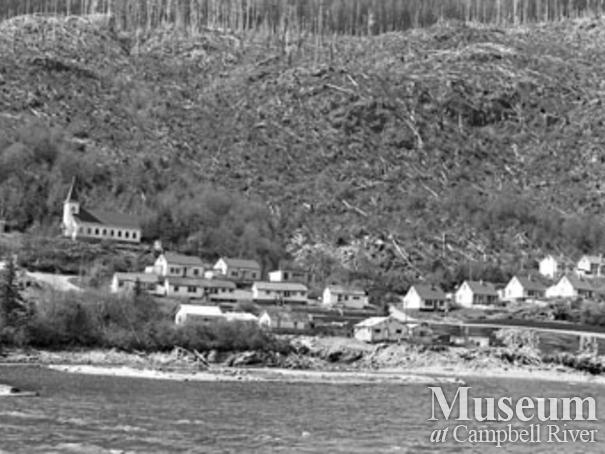 Logging camp houses at Zeballos