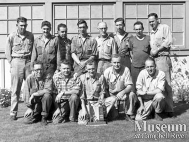 Softball team from Elk Falls Mill, 1961 