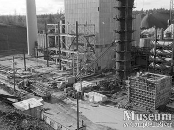 Expansion at the Elk Falls Mill, 1960's